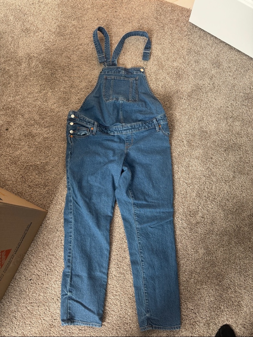 Isabel Maternity by Ingrid & Isabel Blue Denim Maternity Overalls